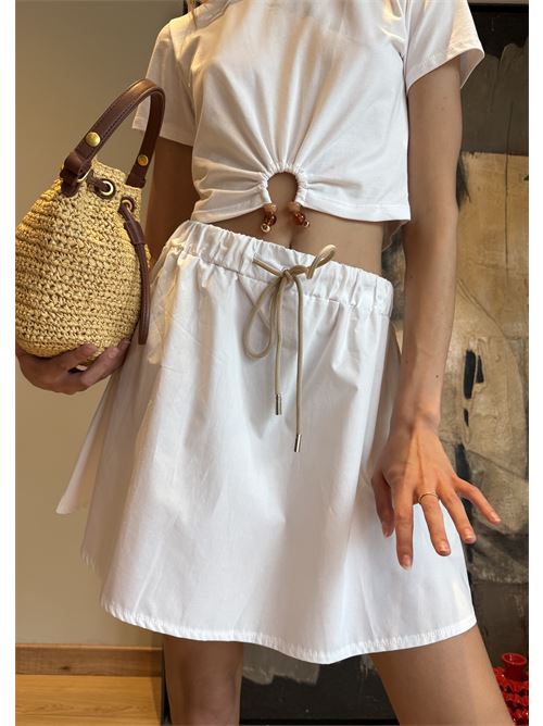 Gonna mini in cotone DIECI MINUTI | 115343